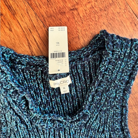 Pilcro Blue Knit Sleeveless Top - Picture 2 of 3